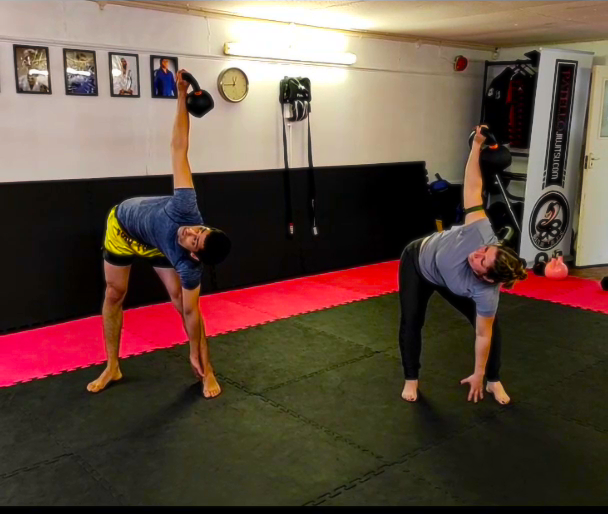 High windmill with a kettlebell