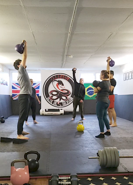 Training session at the London Kettlebell Club